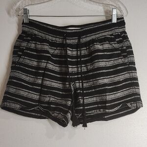 Sonoma Striped Athletic Shorts in Black and Gray